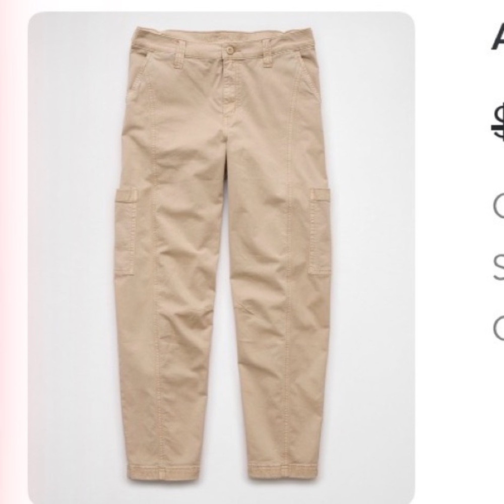 Women’s cargo barrel pants. NWT
